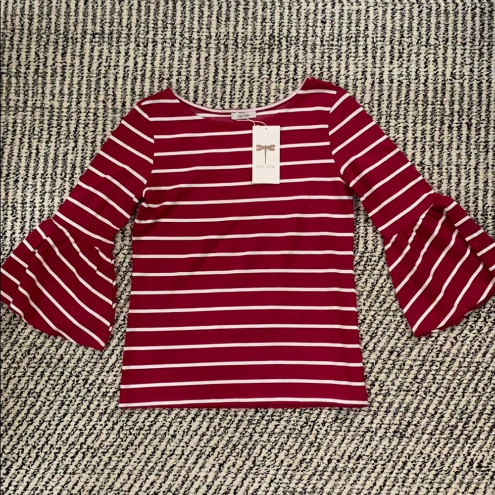 Tyler Boe stripe top